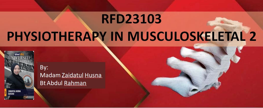 RFD23103 - PHYSIOTHERAPY IN MUSCULOSKELETAL 2