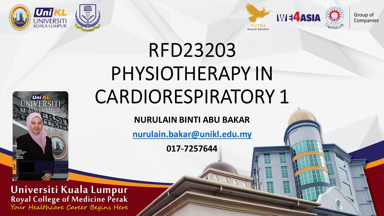 RFD23203 - PHYSIOTHERAPY IN CARDIORESPIRATORY 1